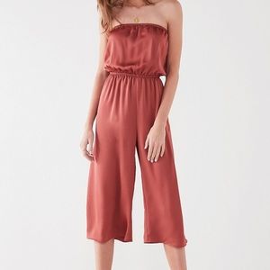 Urban Outfitters Satin Culotte Jumpsuit